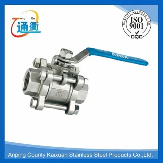 made in china free sample casting three piece ball valve npt cf8m