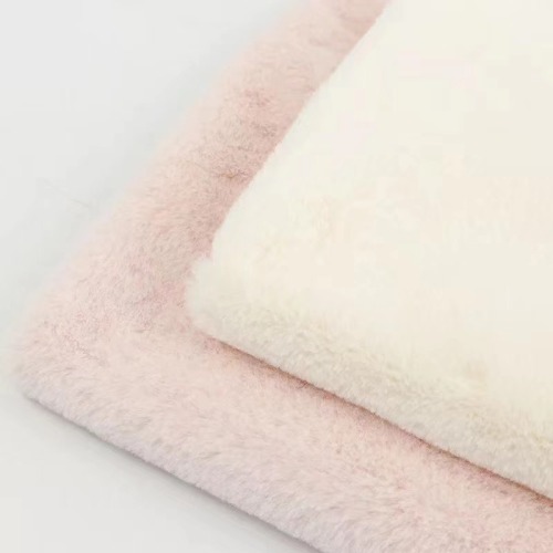 Soft Faux Rabbit Fleece Fabric Warm Velvet
