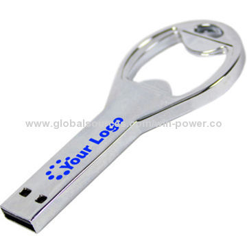 Key-shaped USB Flash Drive, 1, 2, 4, 8, 16, 32 to 64GB Capacity