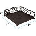 Porte-serviettes noir Scroll Collection