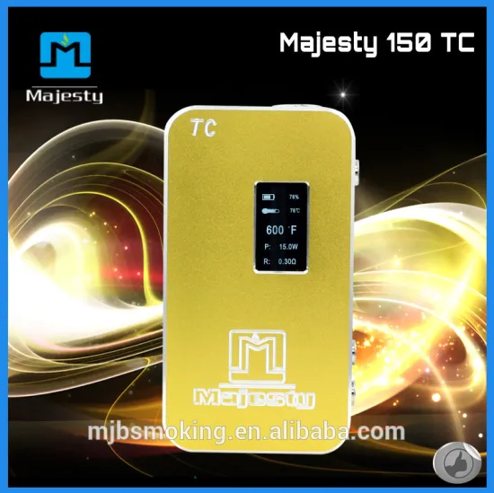 Hot Selling Box Mod 150 watt box mod Majesty 150w TC with Bigger OLED Screen Best Price