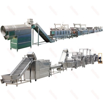Chip di patate completamente automatiche di alta qualità e macchina di produzione di patatine fritte francese
