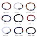 7 Chakra Gemstone Buddhism & Buddha Alloy Crystal Bracelet