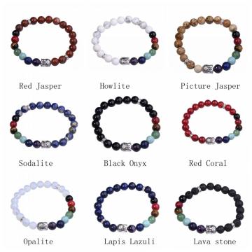 7 Chakra Gemstone Buddhism & Buddha Alloy Crystal Bracelet