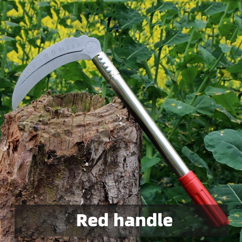 Factory Outlet Agricultural Household Weeding Sickle All Steel Palm Corn Harvest Gardening Hand Sickle