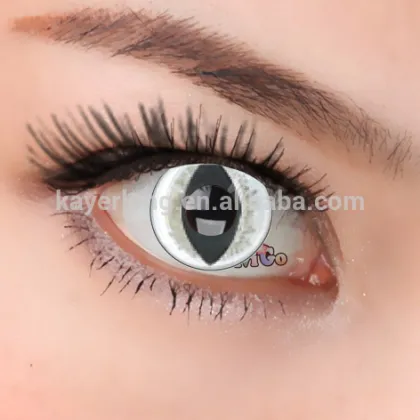 CL144 halloween party style contact lens white snake eye