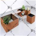 Planteur Rusty Corten Planter Decoration Pot de fleurs