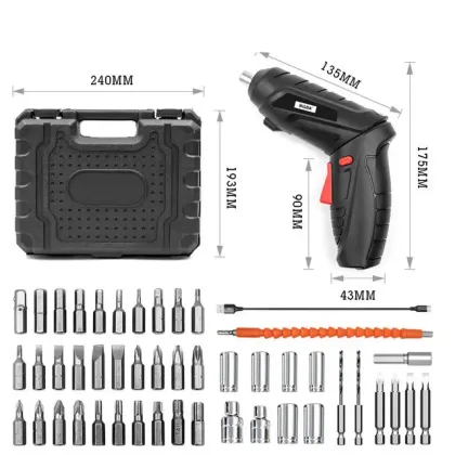 Black+Decker 6-Piece Basic Lithium Battery Electric Screwdriver Set