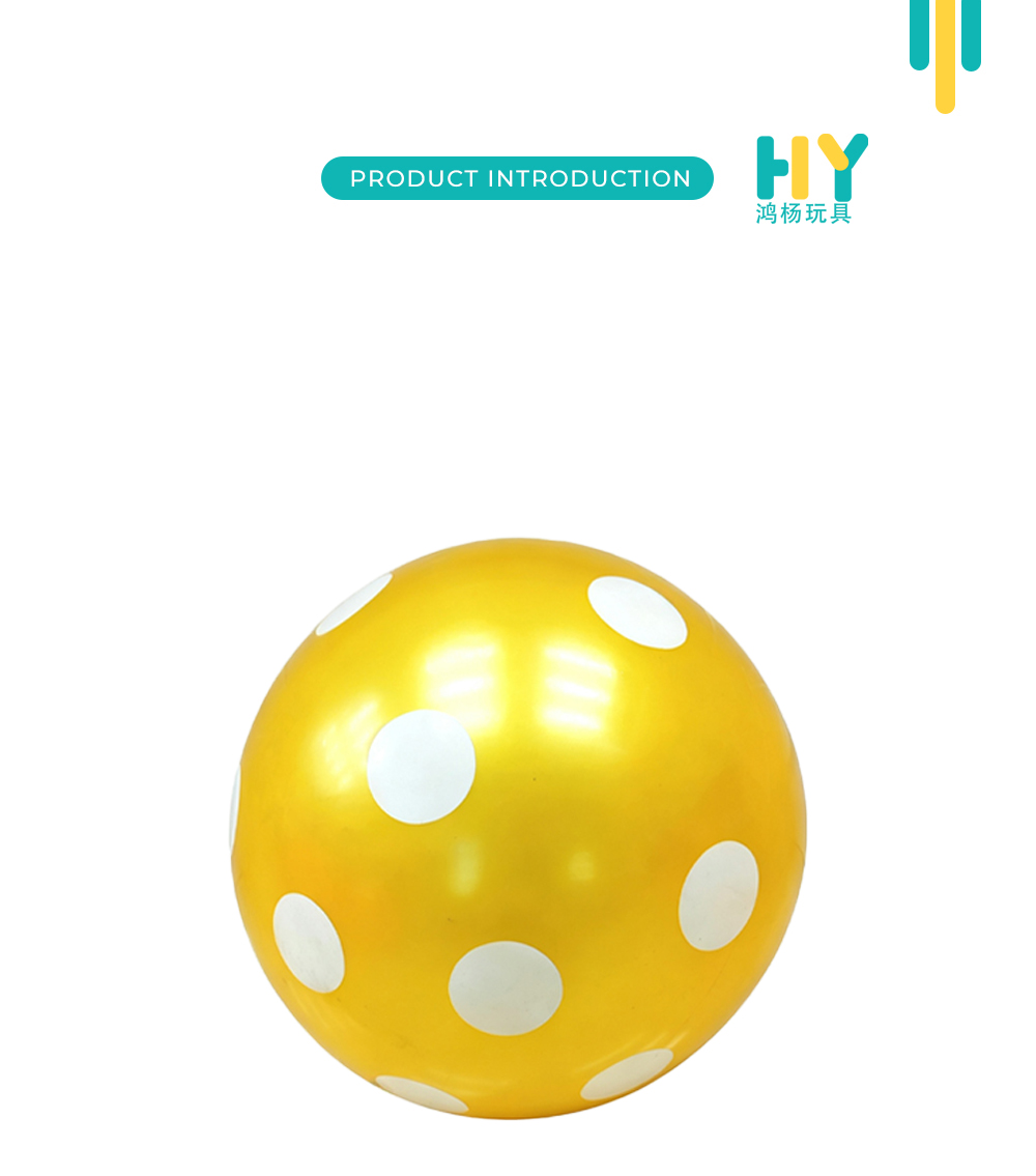 Shiny Golden Dot Large Inflatable Toy Ball X