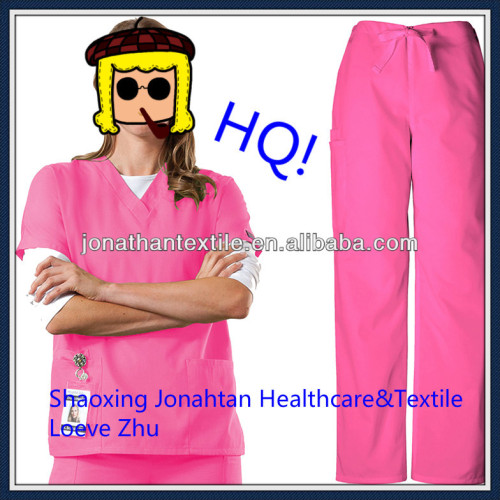 Female Hospital Nurse Uniform; V neck Scrub Suit; dentist,