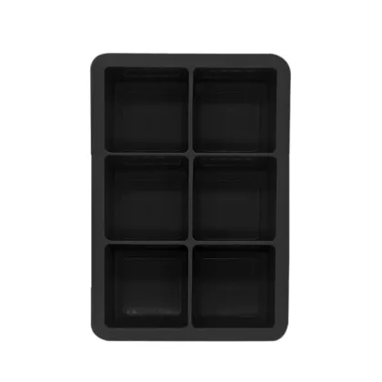 DIY Food Freezer Box: 6-Hole Silicone Ice Cube Tray for Whiskey