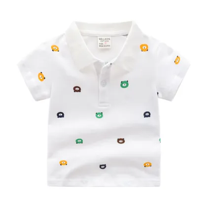 2023 Summer New Cartoon Short Sleeve T-shirts and Polo Shirts for Boys