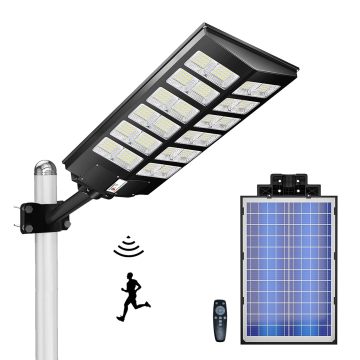 300W LED Solar Flood Light with Motion Sensor: Super Bright Outdoor Street and Commercial Lighting Solution