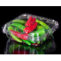 Plastic box for vegetable packaging