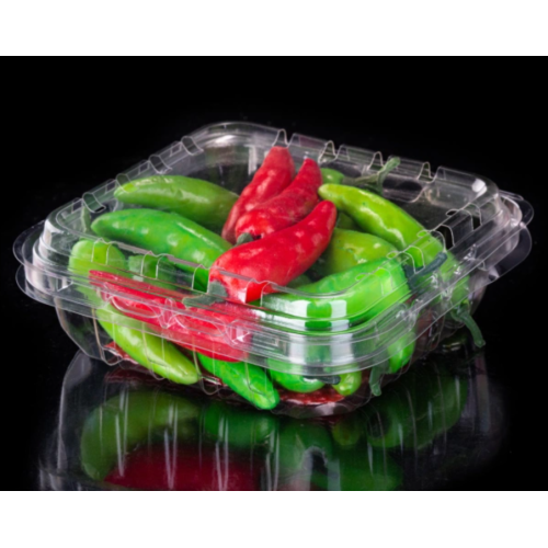 Caixa de plástico para embalagem de vegetais