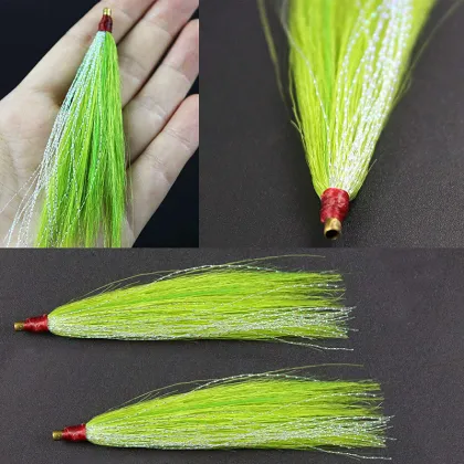 Bucktail Slide Teaser for Saltwater Fishing: Striped Bass, Flounder, Fluke