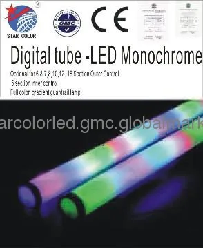 Eight section Outer Control LED  digital lamp