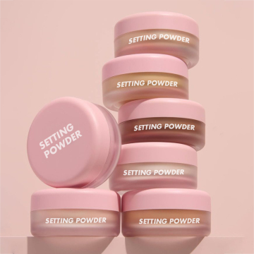 Talc-Free Pink Blurring Loose Setting Powder with Custom Logo