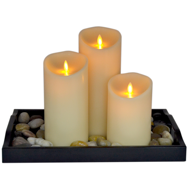 Lilin Pilar Tanpa Flameless LED yang berkedip -kedip