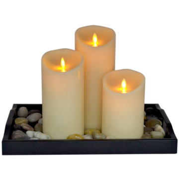 Flickering Led Flameless Pillar Candles