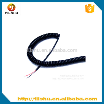 PVC/PUR jacket spiral cable, coiled cable