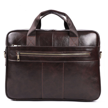 Genuine Leather Men's Briefcase