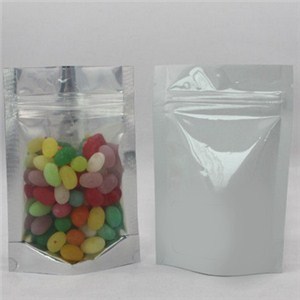 Plastic Zipper Quad Seal Snack Bags
