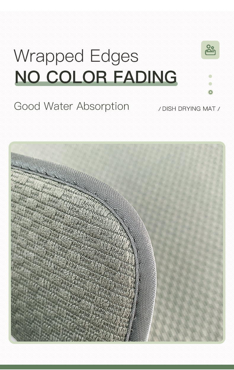 microfiber dish dry mat