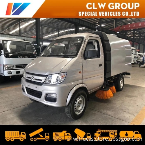 China Small 4X2 changan Road Sweeper Vacuum Dust Collection Truck 3m3 petrol Sweeper Truck