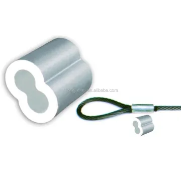 Aluminum Hourglass Sleeves and Ferrules for Wire Rope Stops: US Type 8 Shape DIN 3093