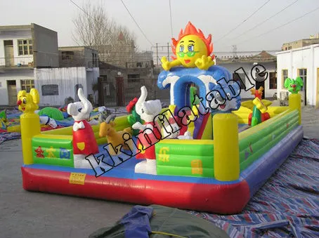 outdoor inflatable giant fun city amusment equipment for rental