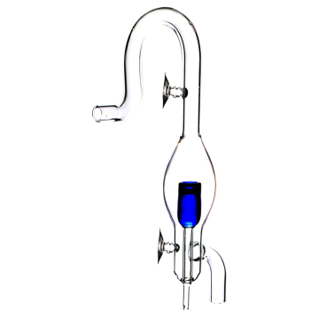 2-in-1 In-Line CO2 Diffuser for Nano Tank Filters - Outflow Glass Lily Pipe