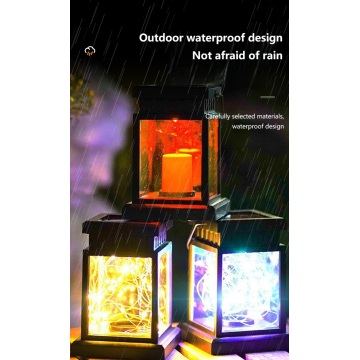 Lanternas de estrelas retro solares