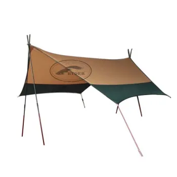 Waterproof 210T Ripstop Polyester PU Coated Camping Fly Sheet for Hiking and Tent Shelter