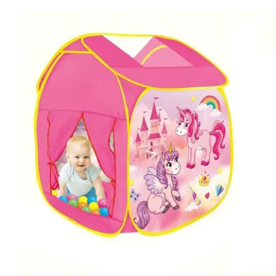High-Quality 50-Ball Cartoon Indoor-Outdoor Plastic Tent Game House: A Fun Children's Toy