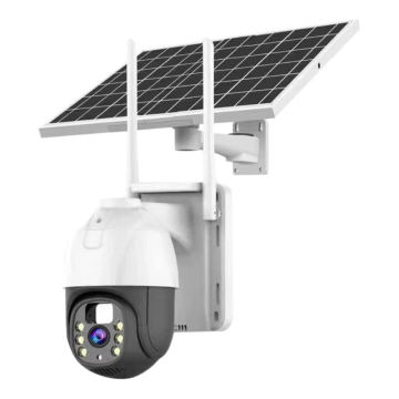 4G Solar Camera: Full Color 2MP v360pro - SIM Card, Intelligent Solar Panel, Waterproof, PTZ Surveillance Camera
