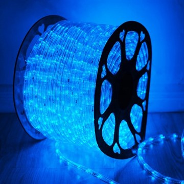 แสงเชือก LED สีน้ำเงิน 120 โวลต์