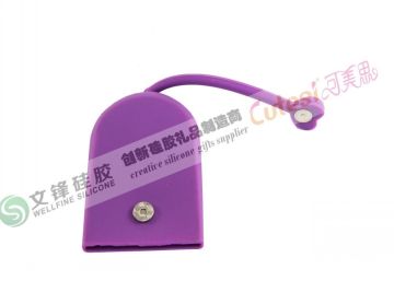 Personalized Eco Friendly Pink, Purple Silicone Key Case With Fda Test