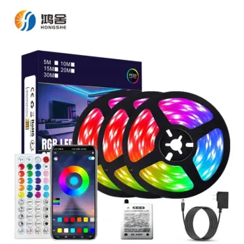 Smart LED Light Strips for Home Decoration - 10m/20m/30m, RGB, Waterproof IP65