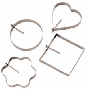 Deluxe Egg rings, 9.0cmx2.0hcm, s/s