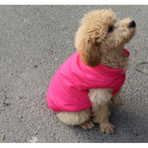 2 στρώματα fleece επένδυση ζεστό σακάκι σκύλου