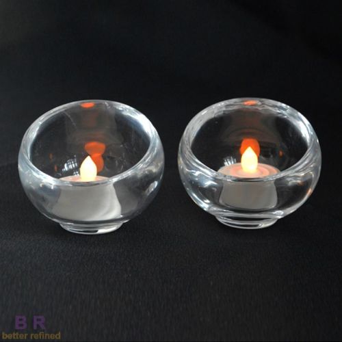 Glass Round Candle Stick