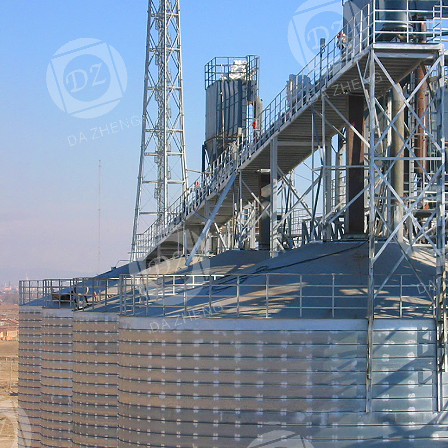 Steel plate warehouse for salt distribution center