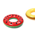 Summer water play Inflatable printed watermelon swim ring