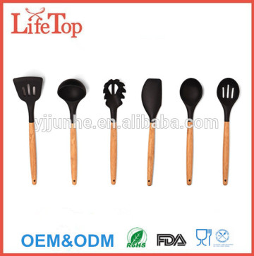 2016 Premium Bamboo/Beech Wood and Kitchen Utensils silicone