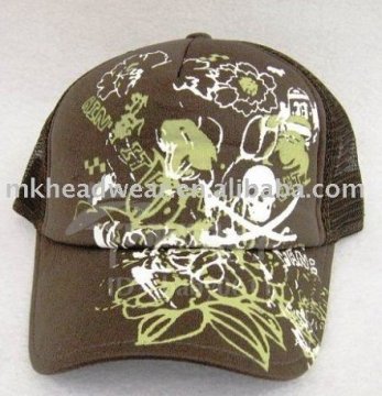 five panel trucker cap with full printing
