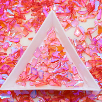 Customizable Color and Shape 10,000pcs Bag Crystal Resin Rhinestones with Transparent Bottom and AB Finish for Various Decorations