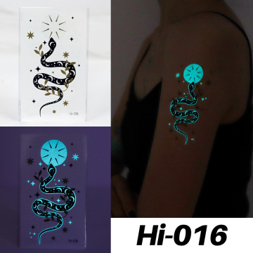 Luminous Fake Tattoo Sticker Art: Temporary Tattoos for Body and Face