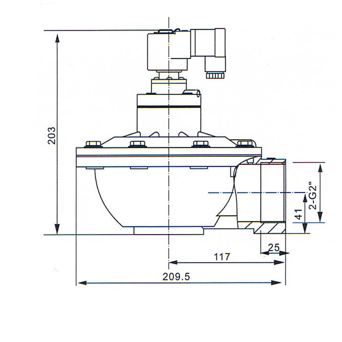 CA50T 2 Inch Dust Collector Solenoid Valve