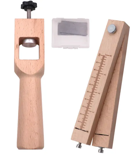 Adjustable Wooden Strip Cutting Tool with 5pcs Blades: A Leather Craftool Strap Cutter